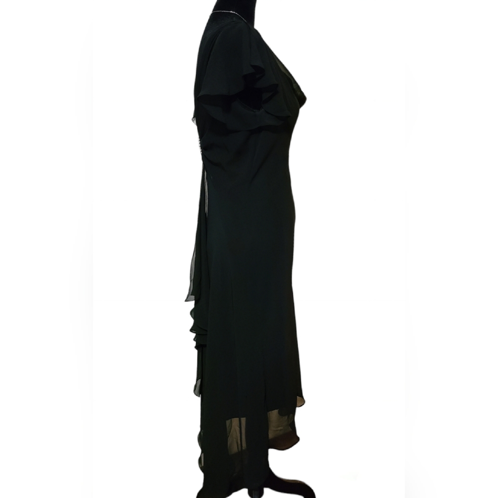S.L. Fashions size 6 black dress - Picture 2 of 9